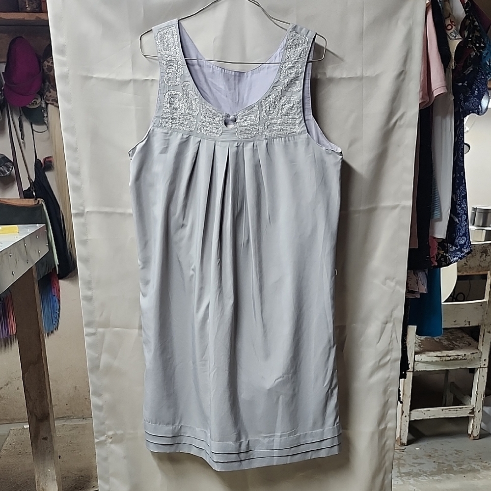 DKNY Womens Embroidered Dress Size S